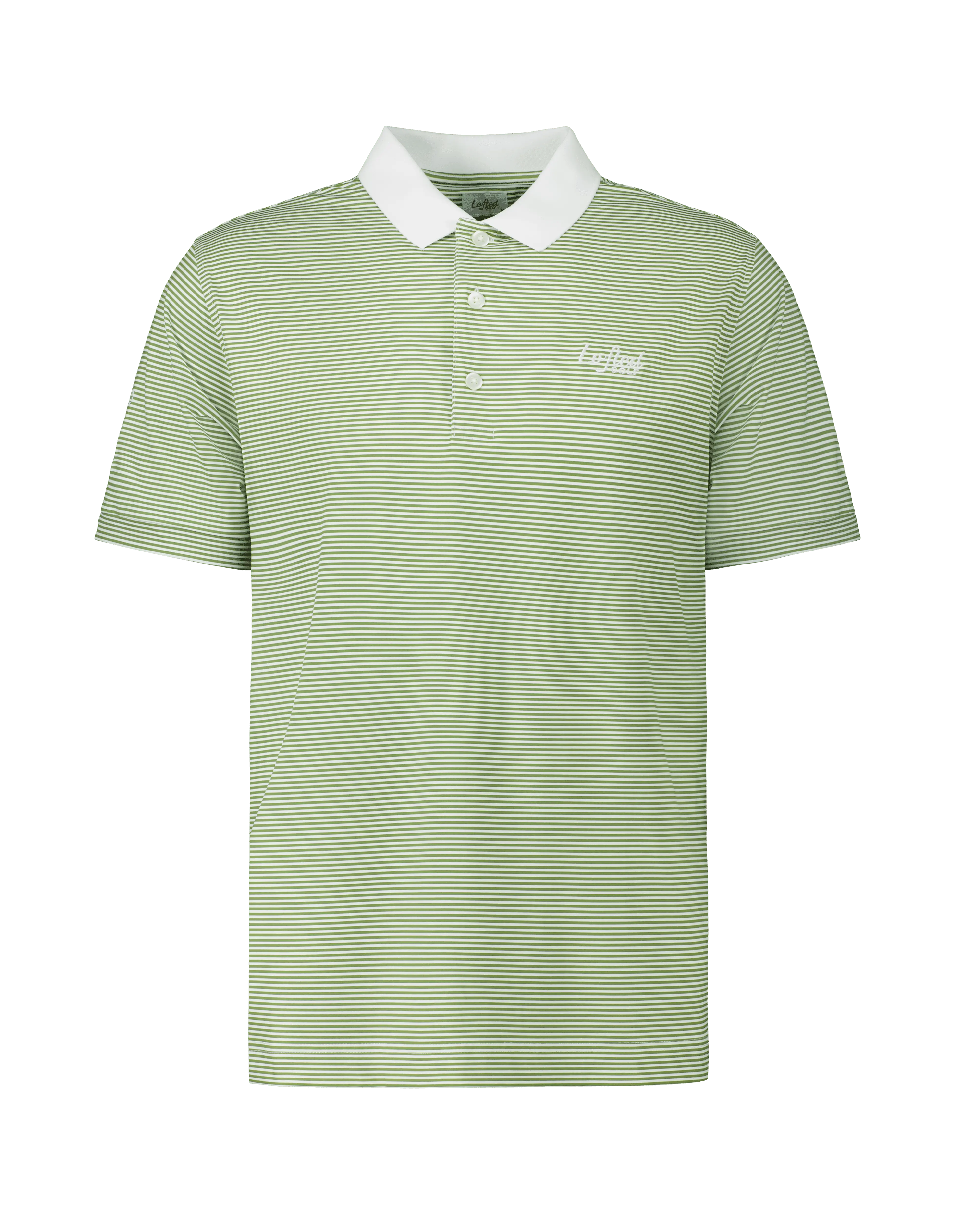 Stripe Polo - Green