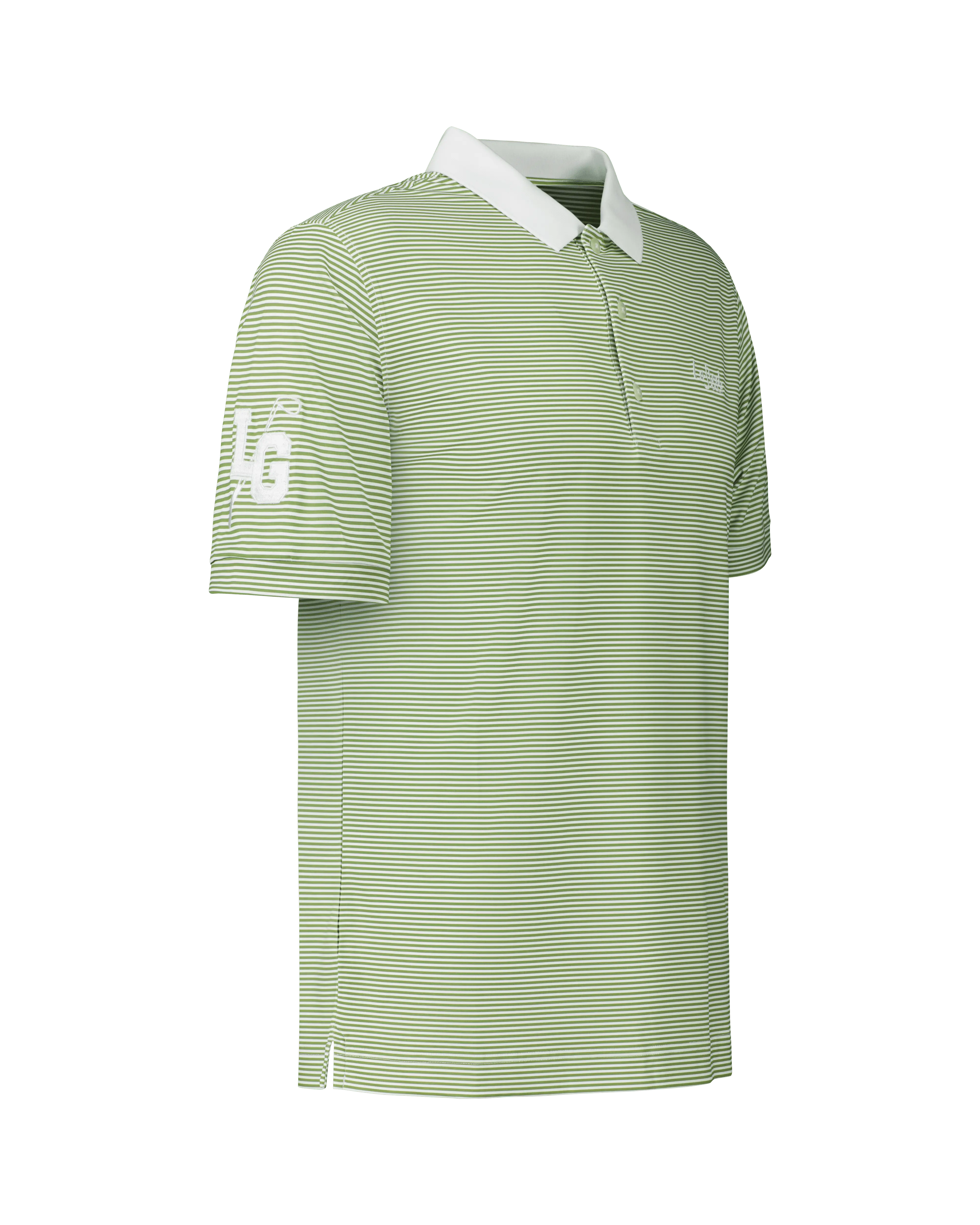 Stripe Polo - Green