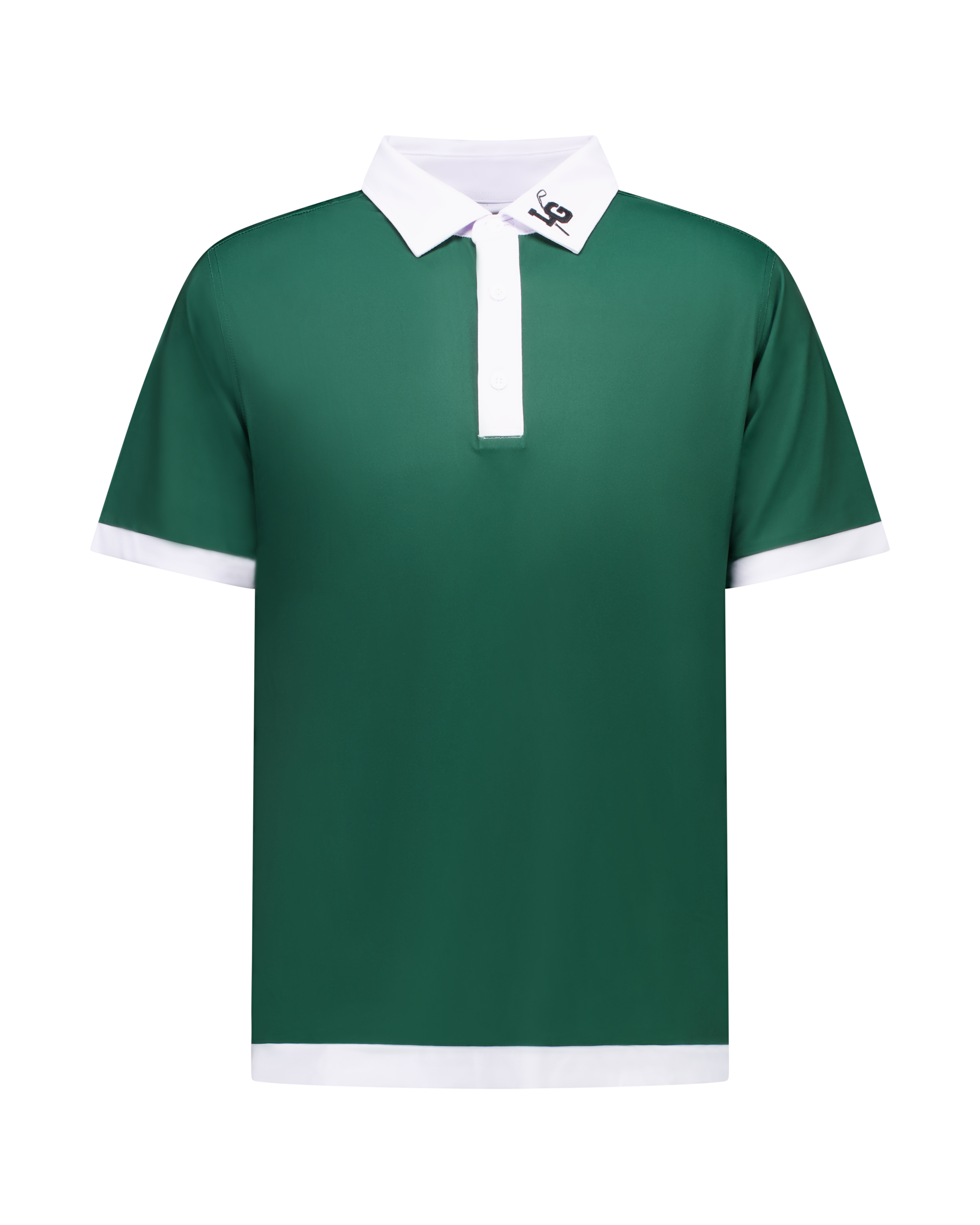 Pique Cuffed Polo - Green